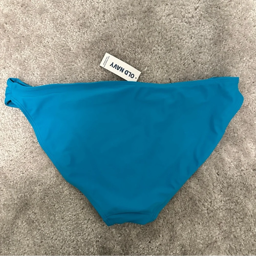 NEW NWT Old Navy Turquoise Blue Bikini Bottom Women's Size Large